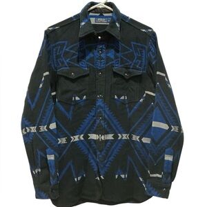 Mens Polo by Ralph Lauren Beacon Southwestern Aztec Pattern Flannel Shirt Small
